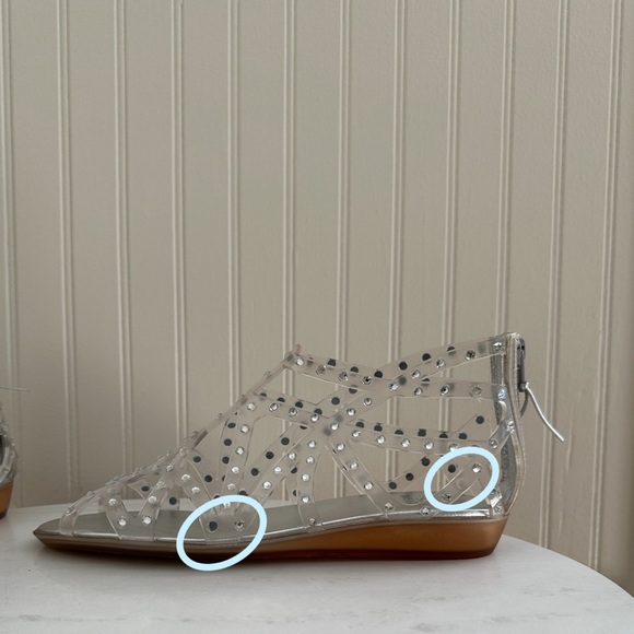 Stuart Weitzman Glogladius Clear Jelly Wedge - Picture 11 of 16